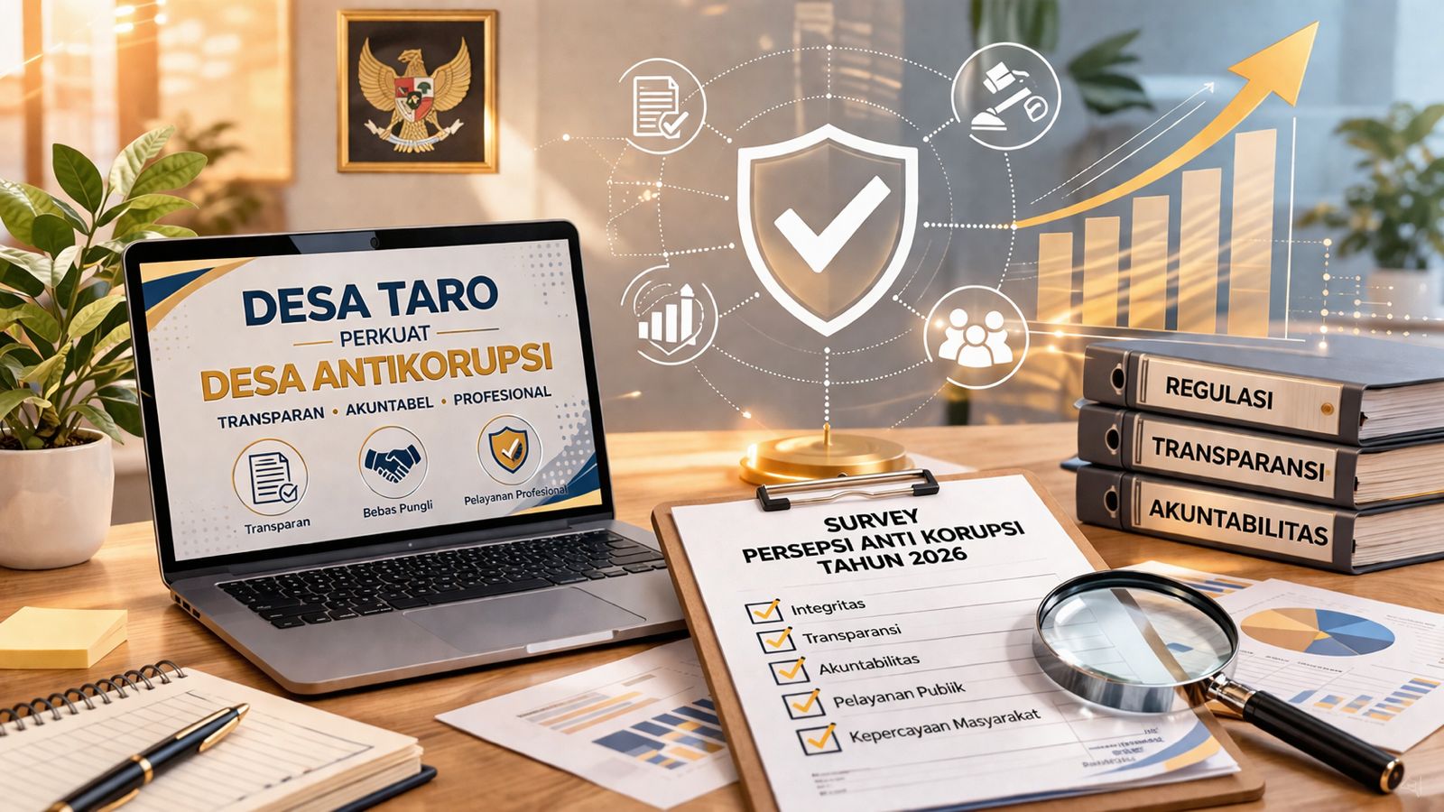 Desa Taro Perkuat Komitmen Desa Antikorupsi